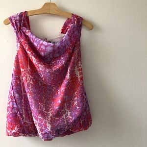 Jennifer Lopez Sleeveless Blouson Top